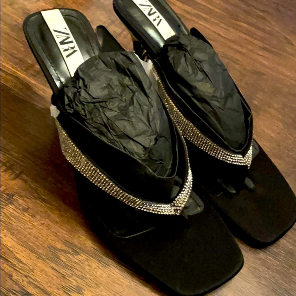 Rhinestone Zara Sandal Heels